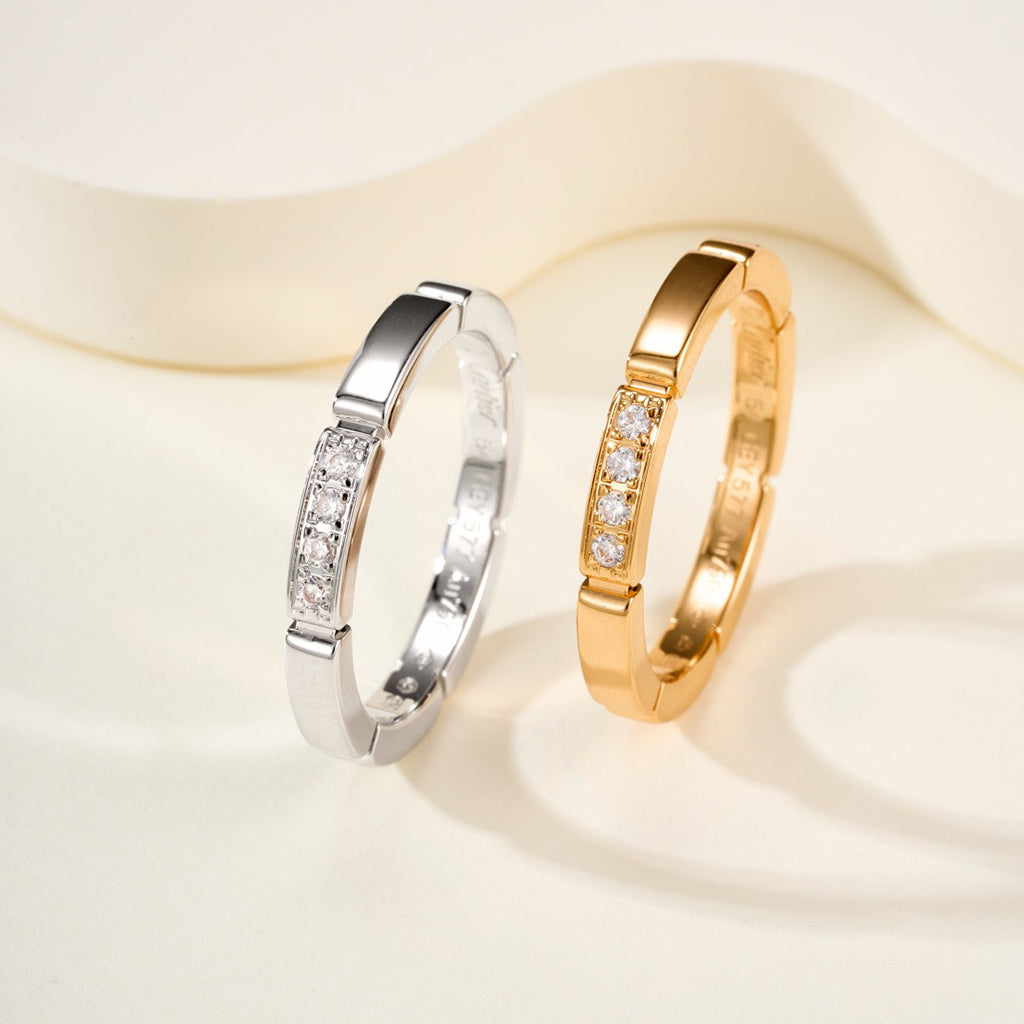[LORA] MAILLON PANTHERE 4 DIAMOND RING