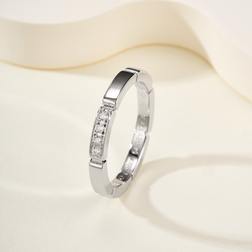 [LORA] MAILLON PANTHERE 4 DIAMOND RING