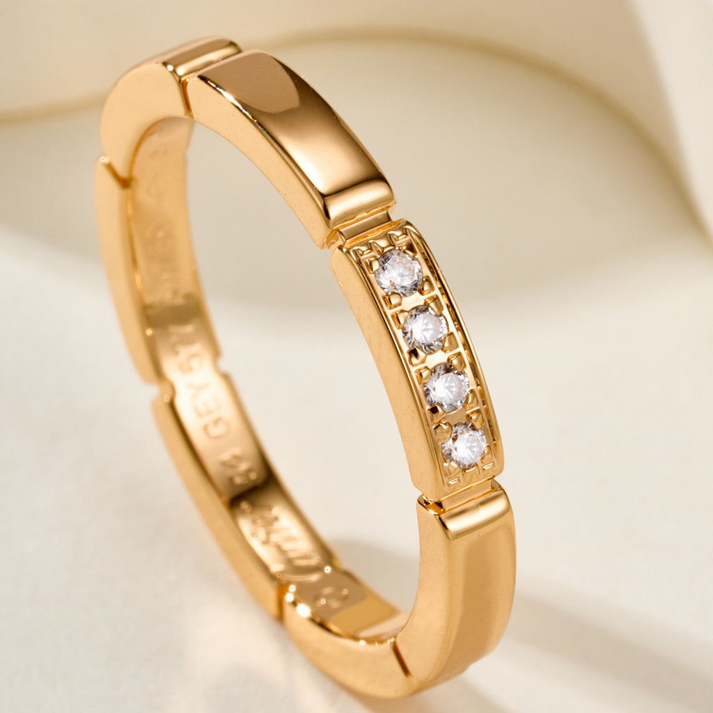 [LORA] MAILLON PANTHERE 4 DIAMOND RING