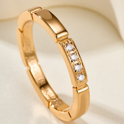 [LORA] MAILLON PANTHERE 4 DIAMOND RING