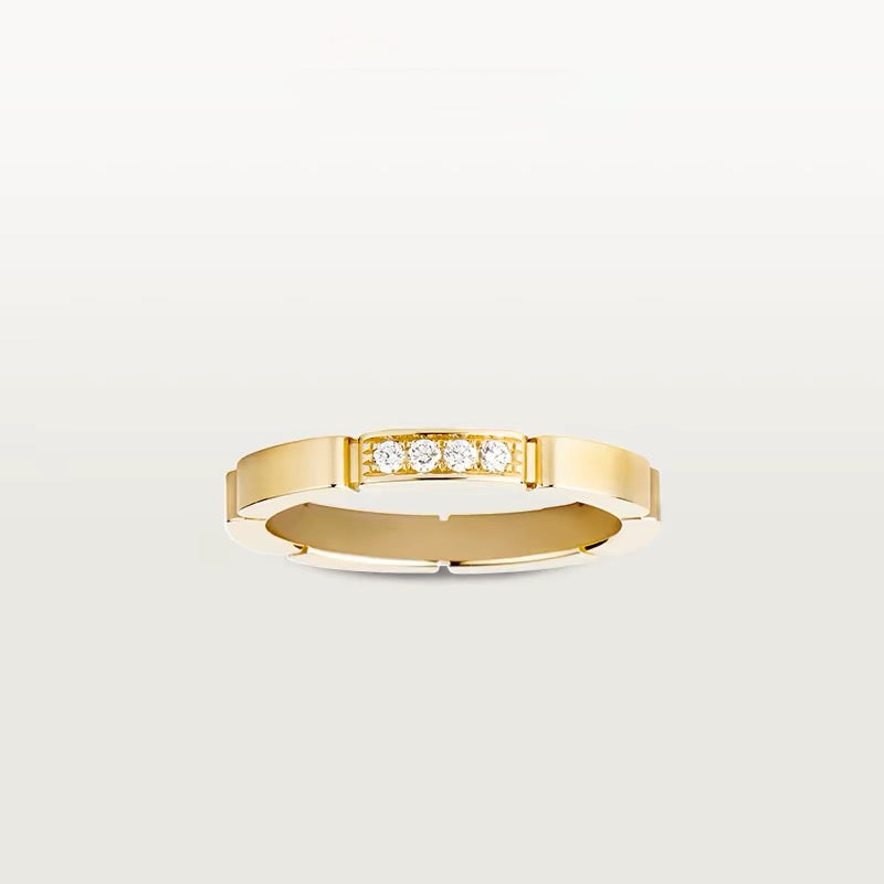 [LORA] MAILLON PANTHERE 4 DIAMOND RING
