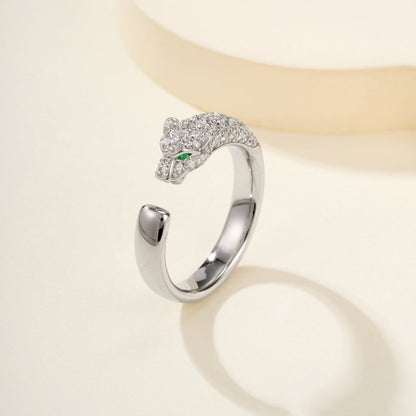 [LORA] PANTHERE HALF DIAMOND SMALL RING
