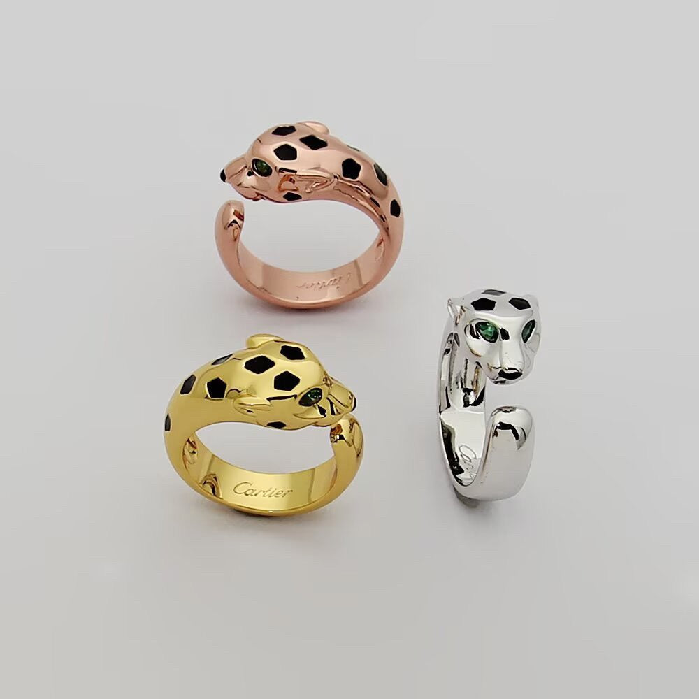 [LORA] PANTHERE SPOTTED MEDIUM RING