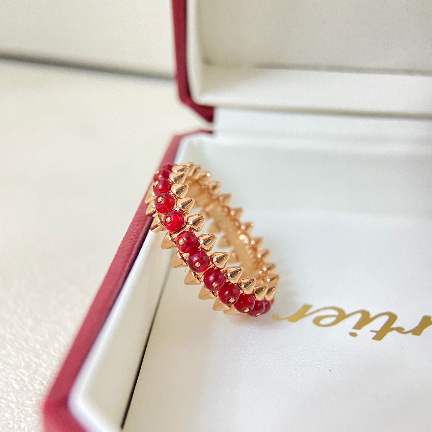 [LORA] CLASH 7.9MM AGATE CHALCEDONY RING