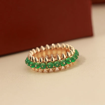 [LORA] CLASH 7.9MM AGATE CHALCEDONY RING