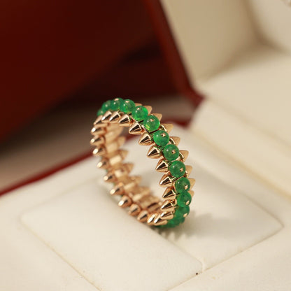 [LORA] CLASH 7.9MM AGATE CHALCEDONY RING
