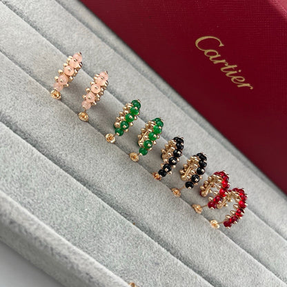 [LORA] CLASH 7.9MM AGATE CHALCEDONY EARRINGS