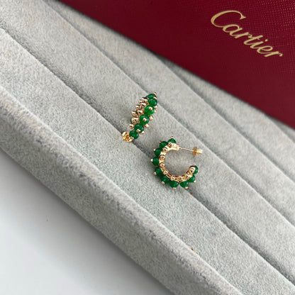 [LORA] CLASH 7.9MM AGATE CHALCEDONY EARRINGS