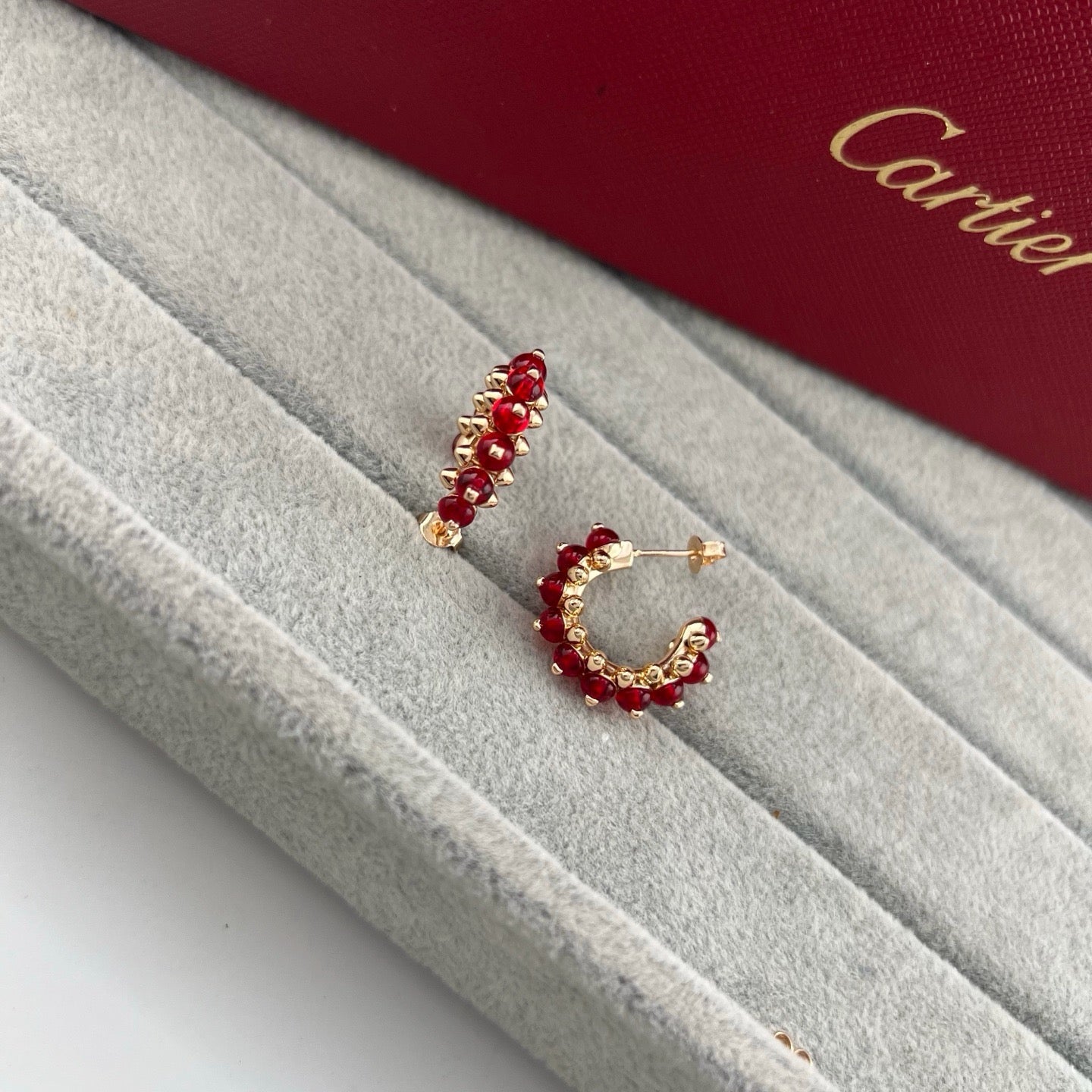 [LORA] CLASH 7.9MM AGATE CHALCEDONY EARRINGS