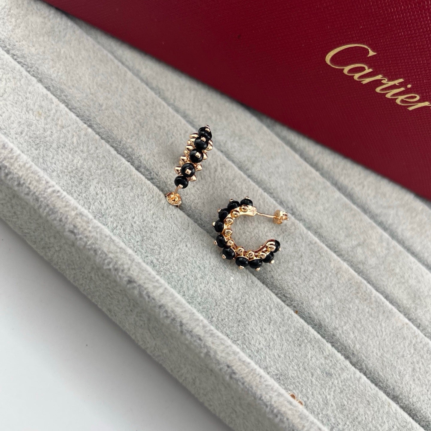 [LORA] CLASH 7.9MM AGATE CHALCEDONY EARRINGS