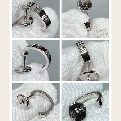 [LORA] LOVE EARRINGS 2.65 MM NO DIAMOND SMALL