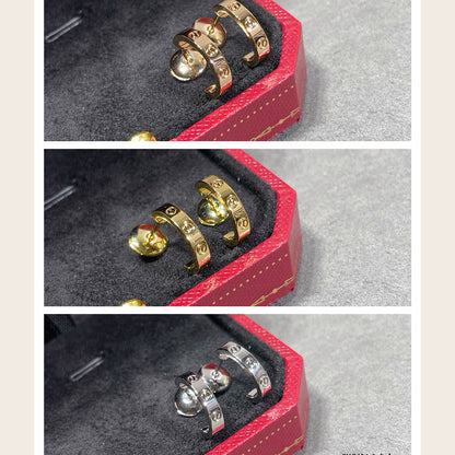 [LORA] LOVE EARRINGS 2.65 MM NO DIAMOND SMALL