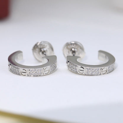 [LORA] LOVE 5.5MM DIAMOND PAVED EARRINGS