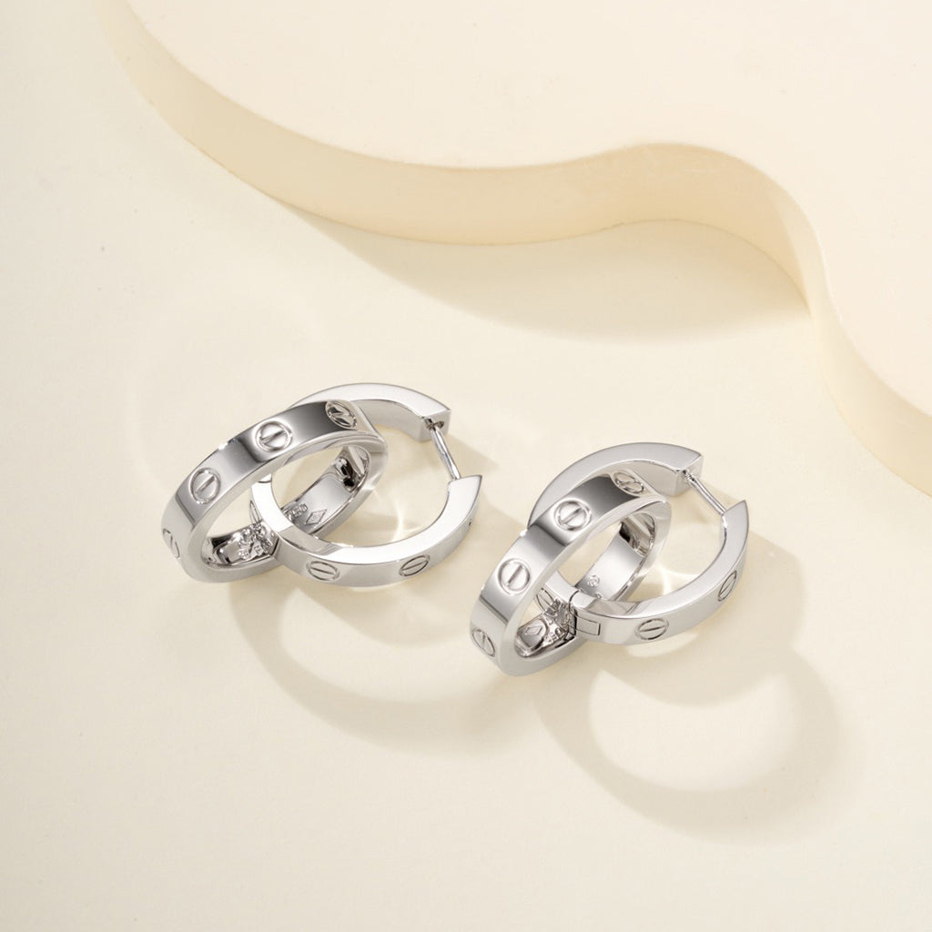 [LORA] LOVE 3.3MM DANGLE EARRINGS