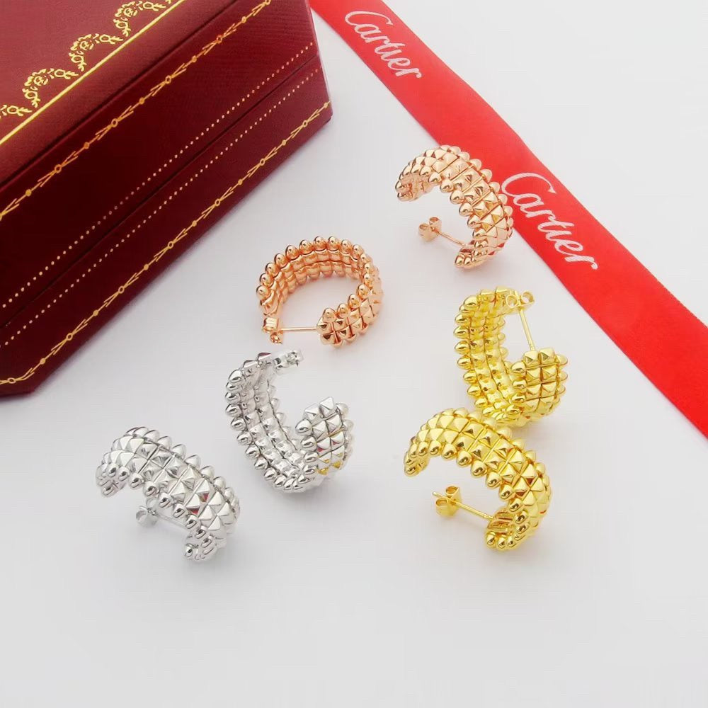 [LORA] CLASH 9.2MM DOUBLE ROW EARRINGS