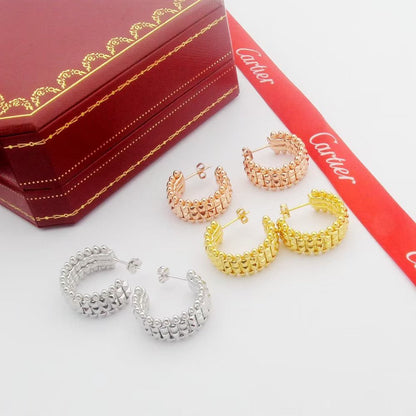 [LORA] CLASH 9.2MM DOUBLE ROW EARRINGS