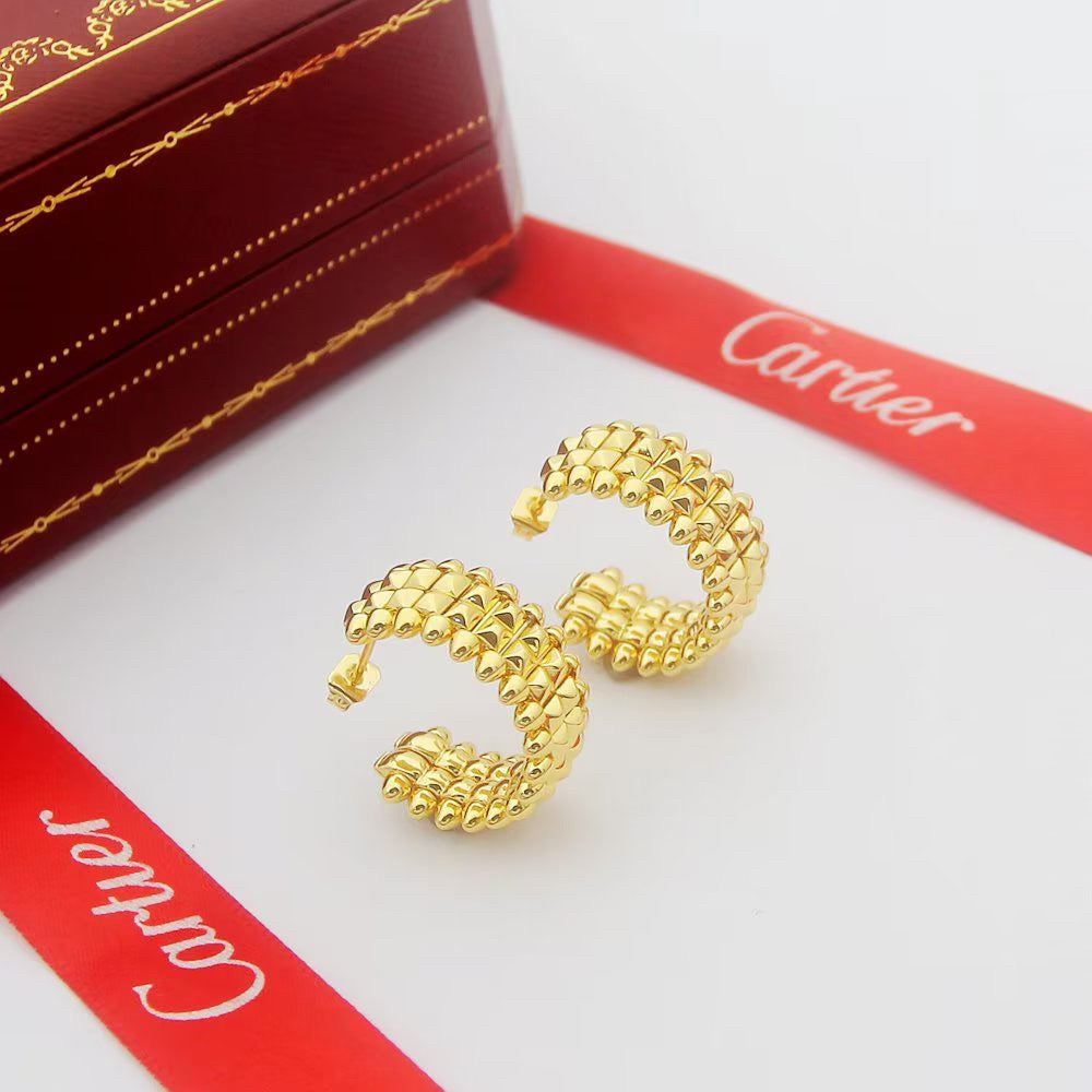 [LORA] CLASH 9.2MM DOUBLE ROW EARRINGS