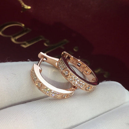 [LORA] LOVE 5.5MM DIAMOND PAVED EARRINGS