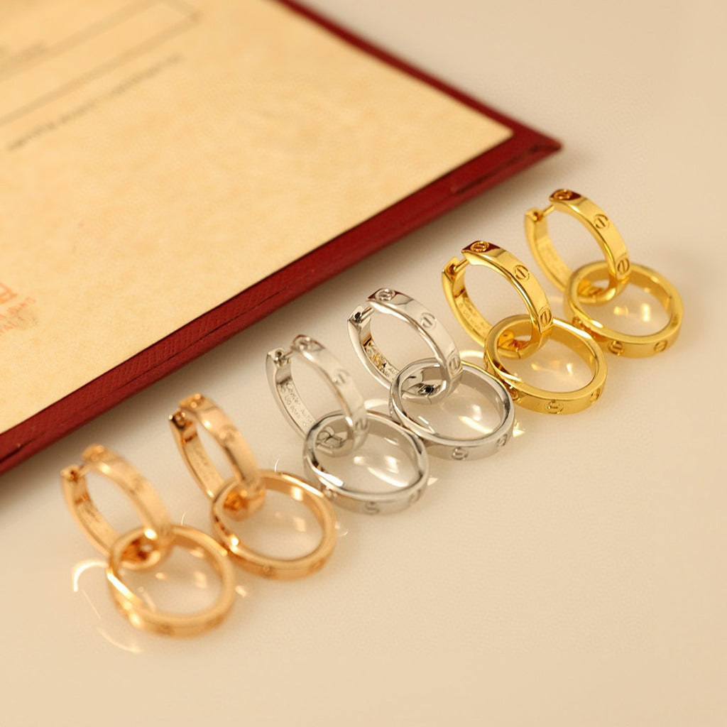 [LORA] LOVE 3.3MM DANGLE EARRINGS