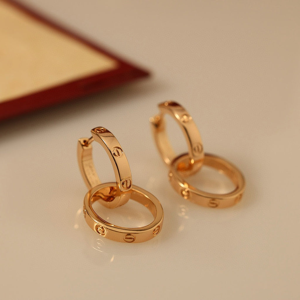 [LORA] LOVE 3.3MM DANGLE EARRINGS