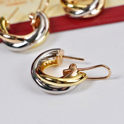 [LORA] TRINITY ON DIAMOND CLASSIC EARRINGS