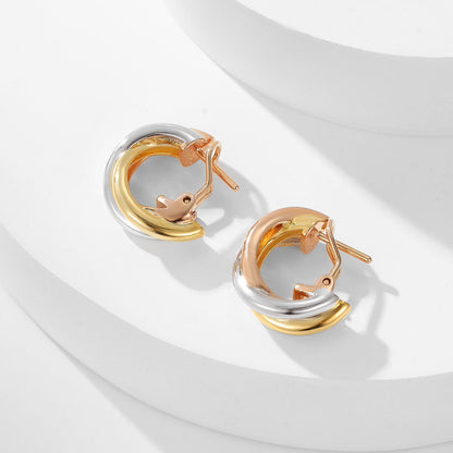 [LORA] TRINITY ON DIAMOND CLASSIC EARRINGS