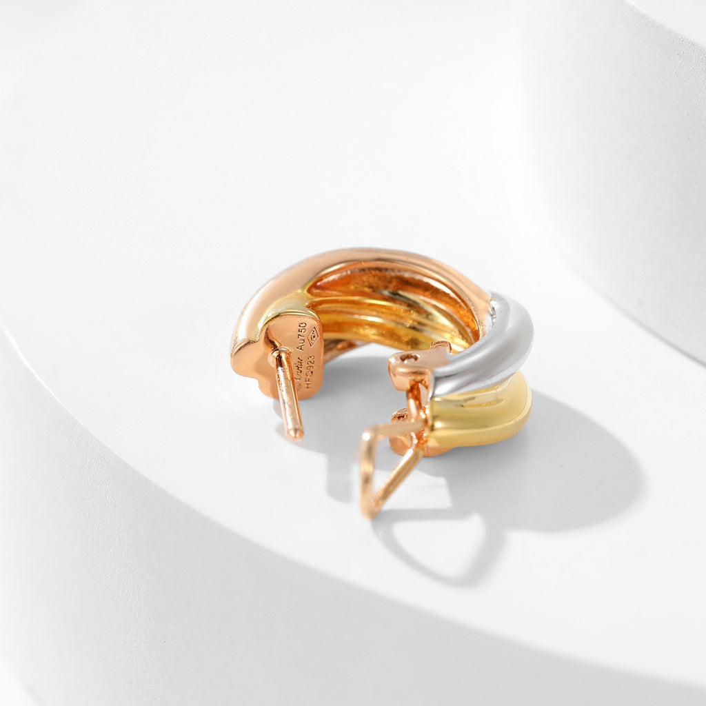 [LORA] TRINITY ON DIAMOND CLASSIC EARRINGS