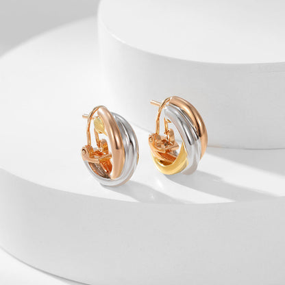 [LORA] TRINITY ON DIAMOND CLASSIC EARRINGS