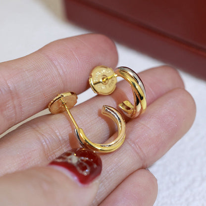 [LORA] TRINITY ON DIAMOND MINI EARRINGS