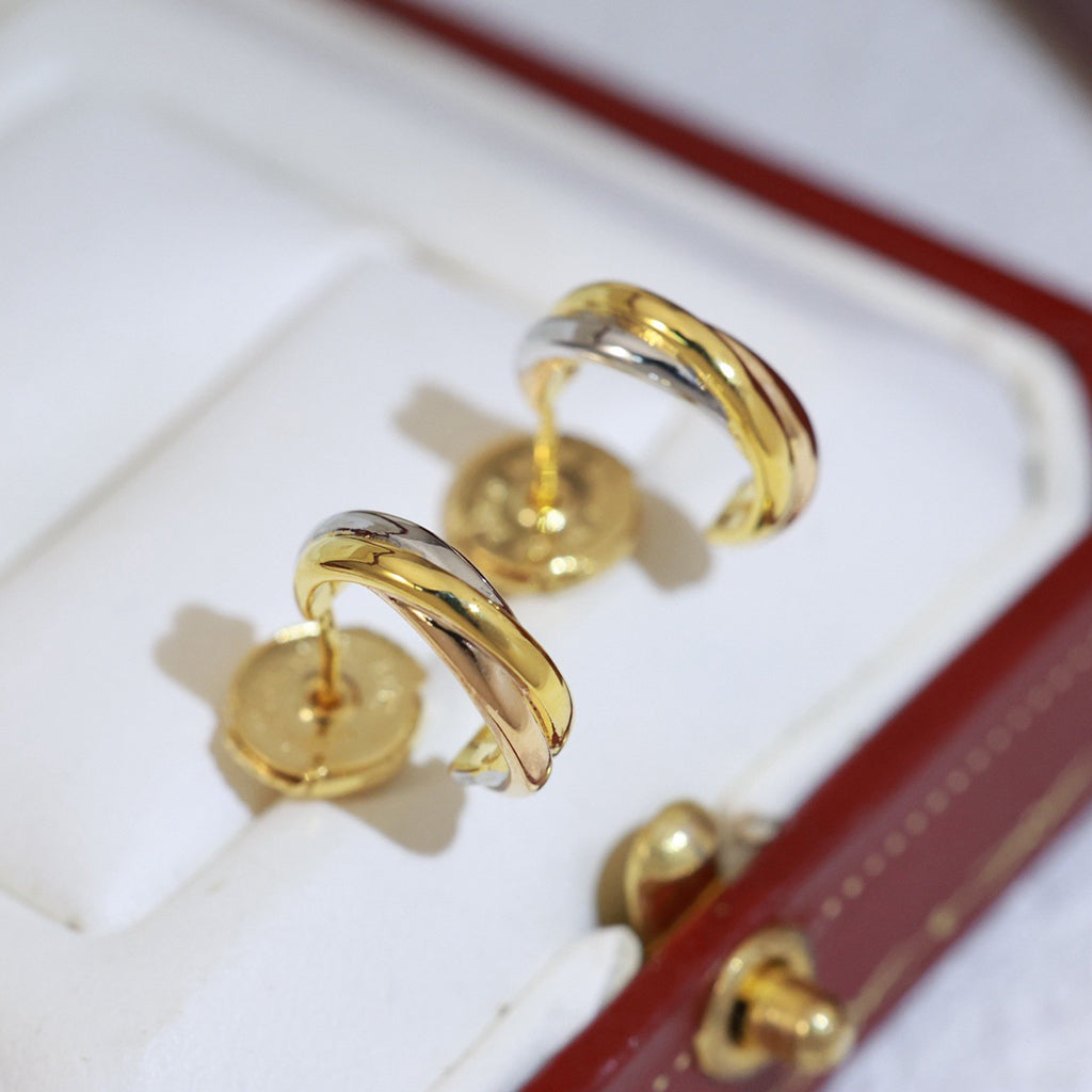 [LORA] TRINITY ON DIAMOND MINI EARRINGS