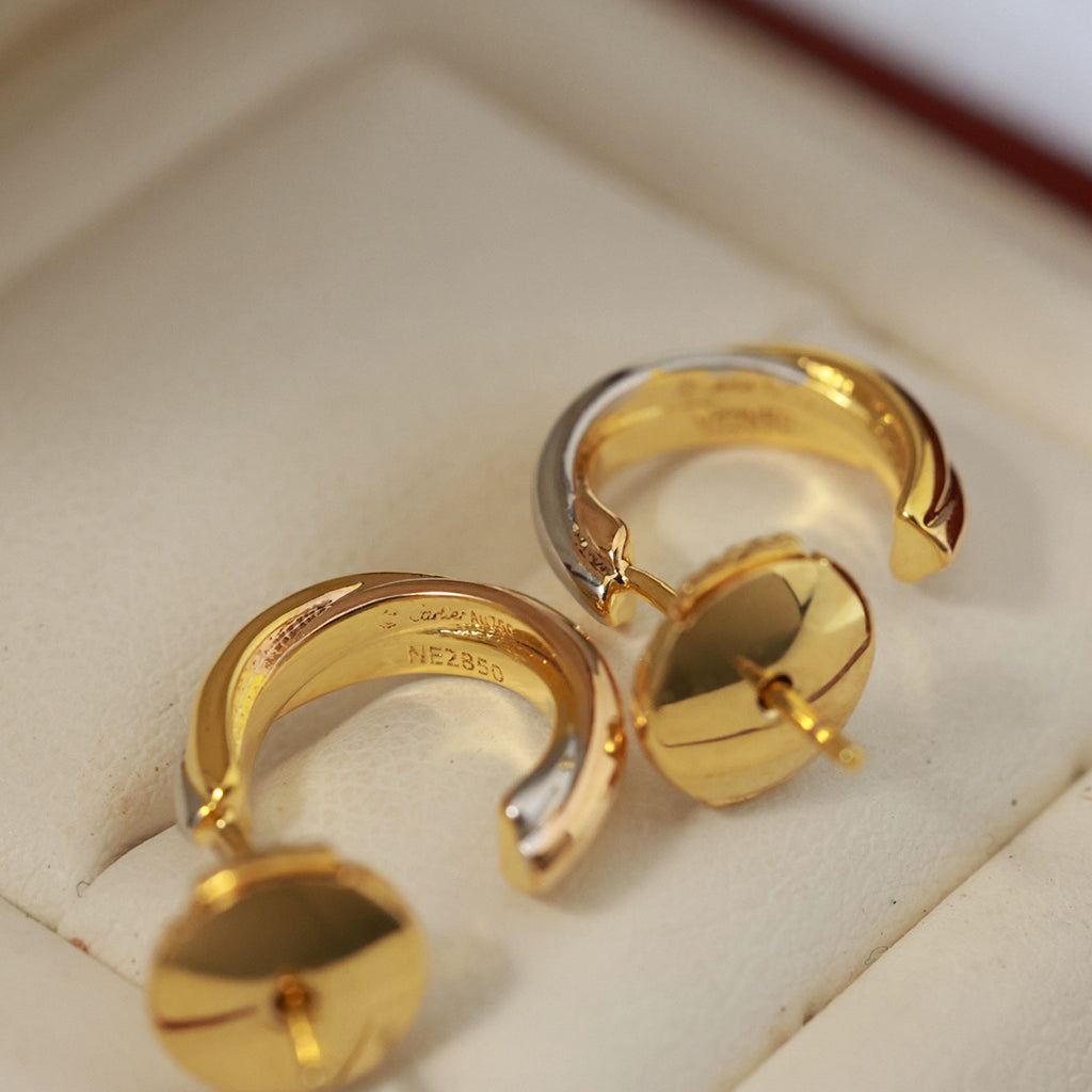 [LORA] TRINITY ON DIAMOND MINI EARRINGS