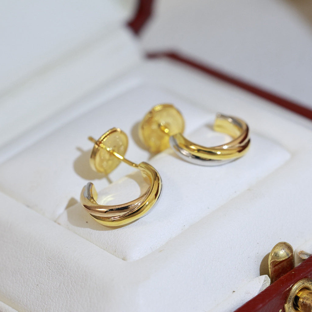 [LORA] TRINITY ON DIAMOND MINI EARRINGS