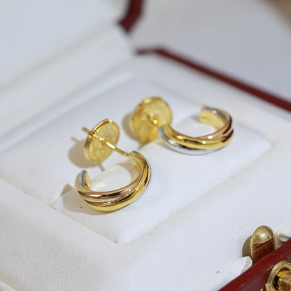 [LORA] TRINITY ON DIAMOND MINI EARRINGS