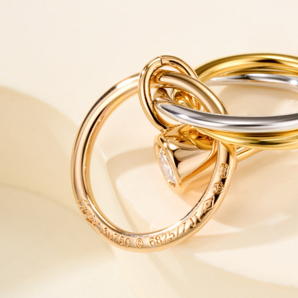 [LORA] TRINITY ON DIAMOND  EARRINGS