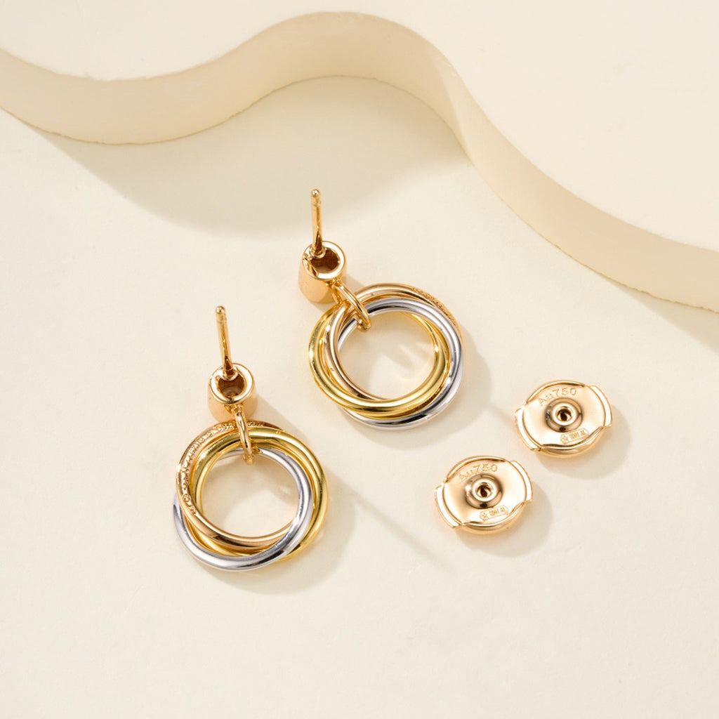 [LORA] TRINITY ON DIAMOND  EARRINGS