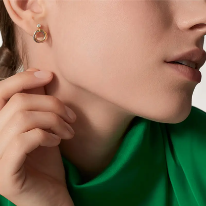 [LORA] TRINITY ON DIAMOND  EARRINGS