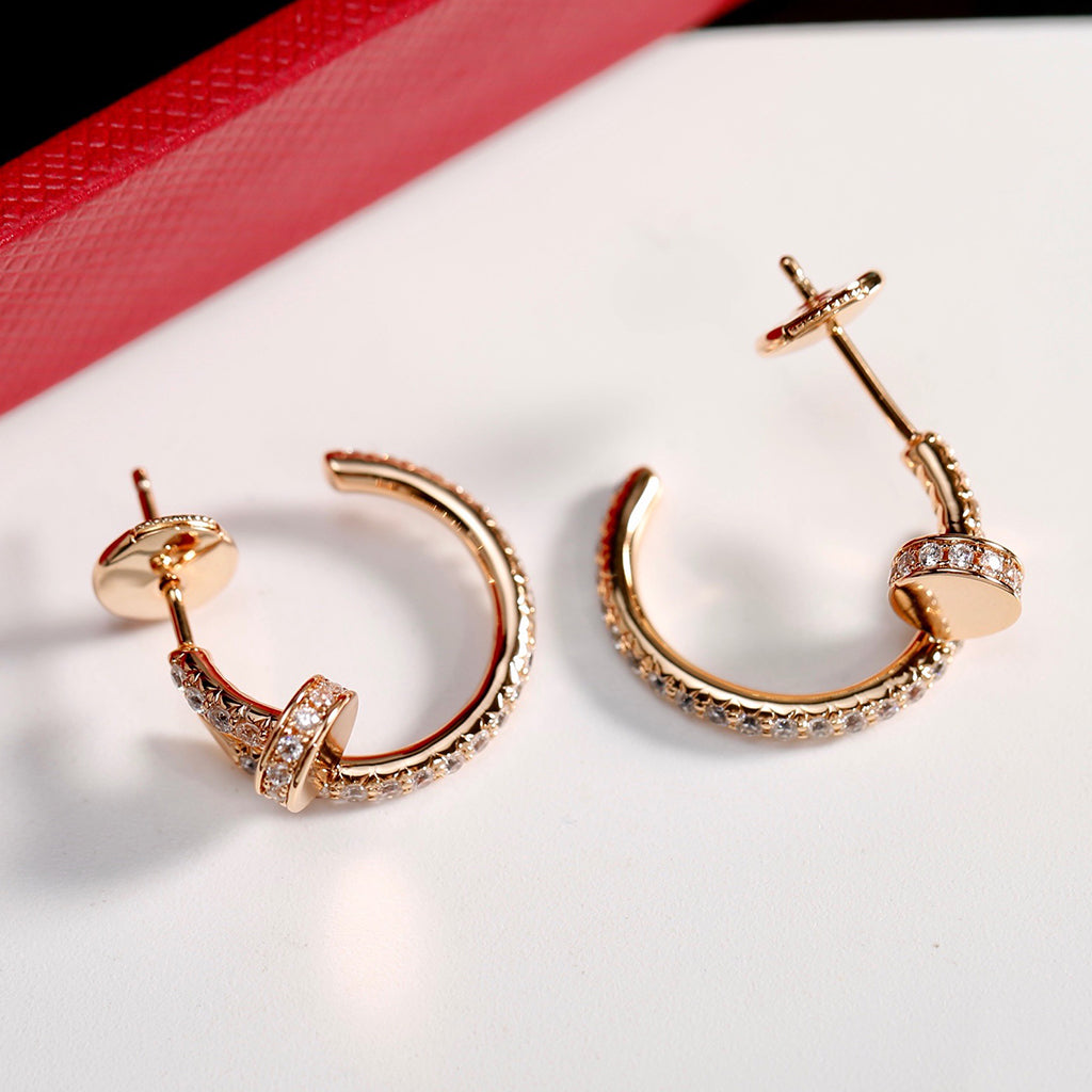 [LORA] JUSTE FULL DIAMOND SMALL EARRINGS