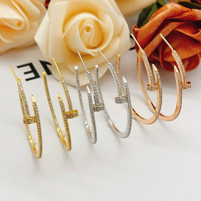[LORA] JUSTE FULL DIAMOND LARGE EARRINGS