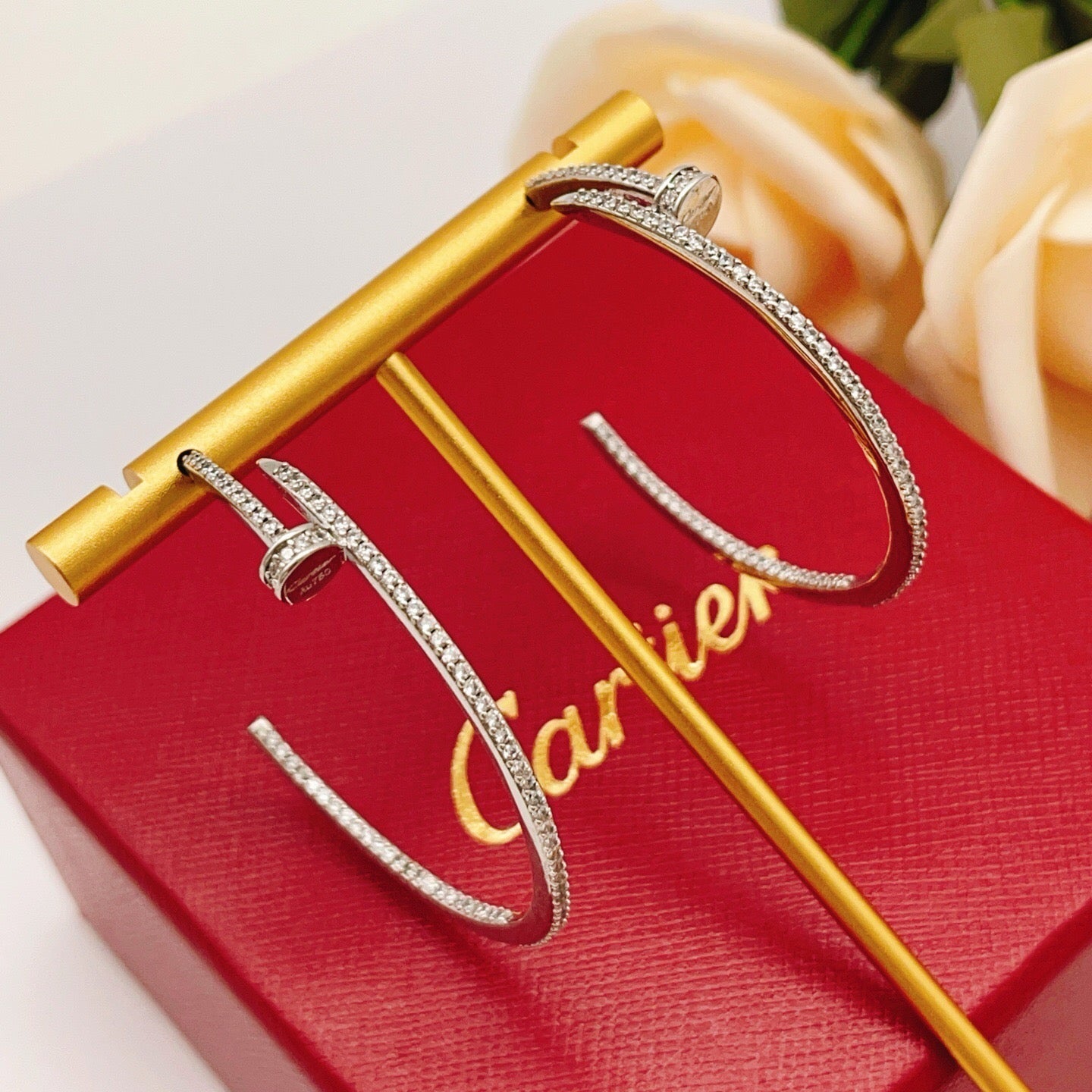 [LORA] JUSTE FULL DIAMOND LARGE EARRINGS