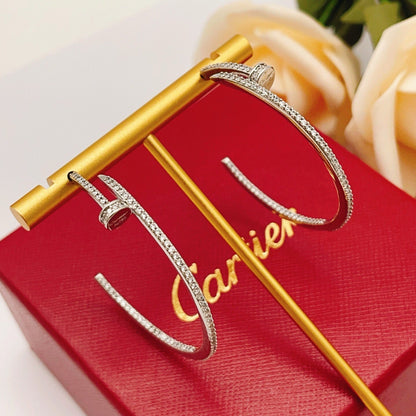 [LORA] JUSTE FULL DIAMOND LARGE EARRINGS