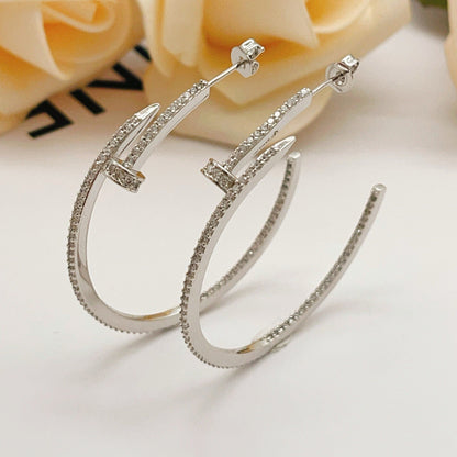[LORA] JUSTE FULL DIAMOND LARGE EARRINGS