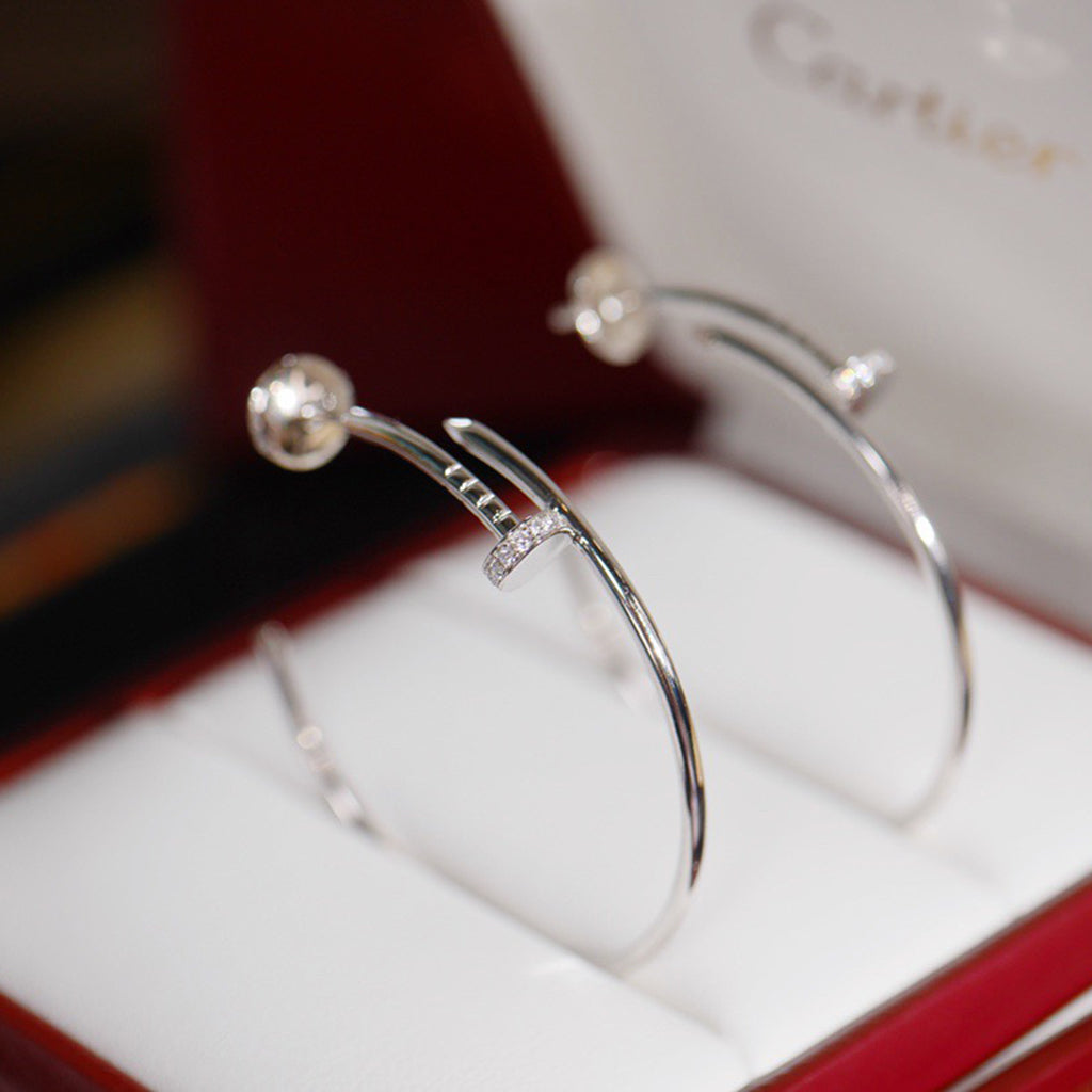 [LORA] JUSTE HALF DIAMOND LARGE EARRINGS
