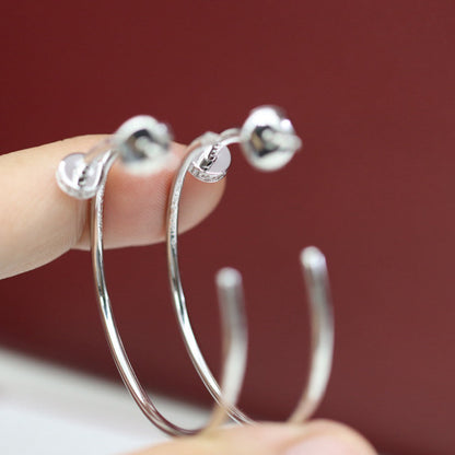 [LORA] JUSTE HALF DIAMOND LARGE EARRINGS