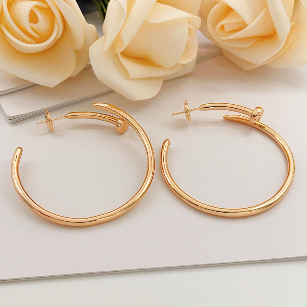 [LORA] JUSTE NO DIAMOND LARGE EARRINGS