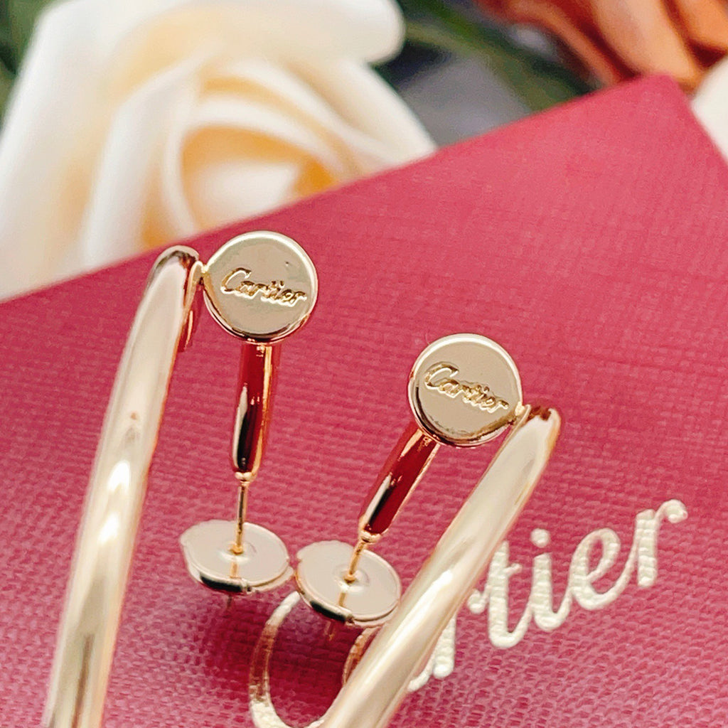 [LORA] JUSTE NO DIAMOND LARGE EARRINGS