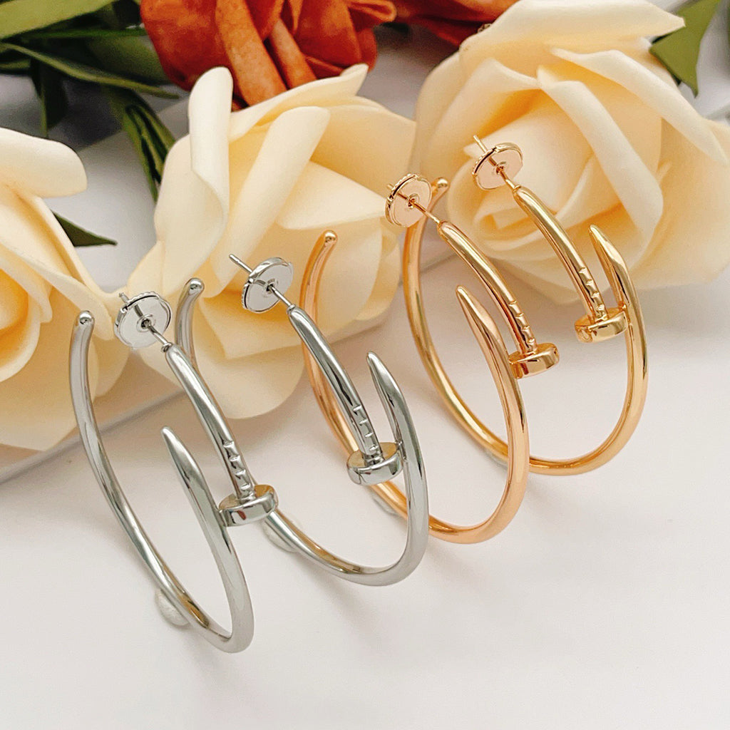 [LORA] JUSTE NO DIAMOND LARGE EARRINGS