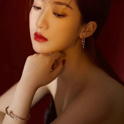 [LORA] JUSTE NO DIAMOND LARGE EARRINGS