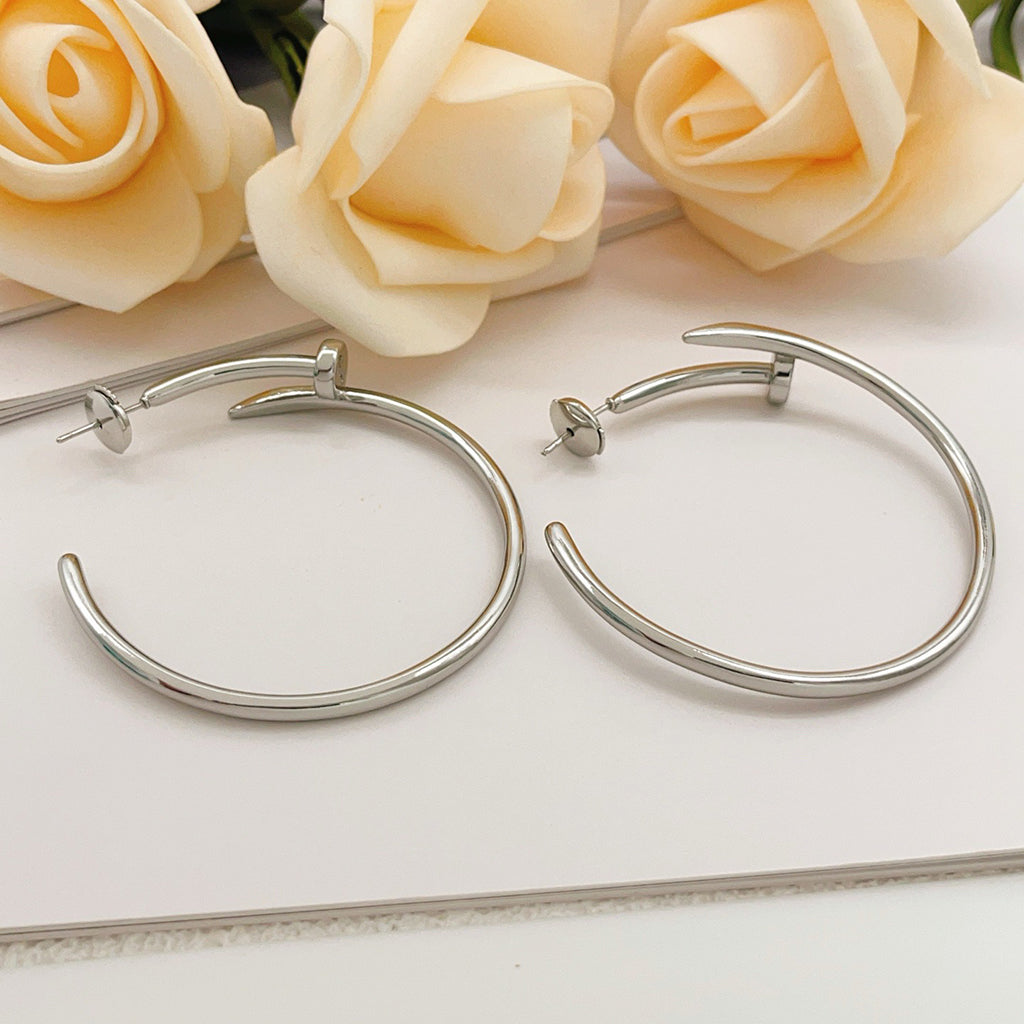 [LORA] JUSTE NO DIAMOND LARGE EARRINGS