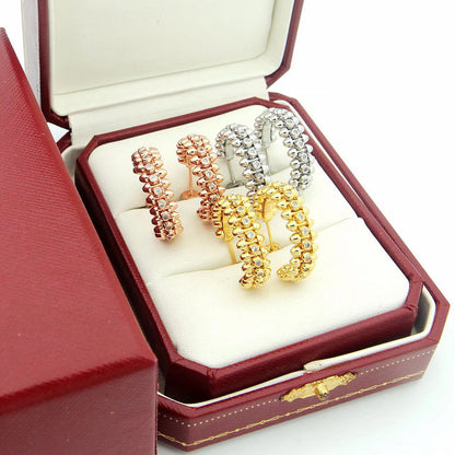 [LORA] CLASH FULL DIAMOND MEDIUM EARRINGS