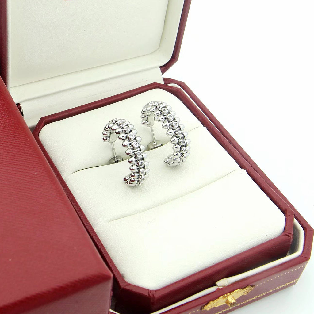 [LORA] CLASH FULL DIAMOND MEDIUM EARRINGS